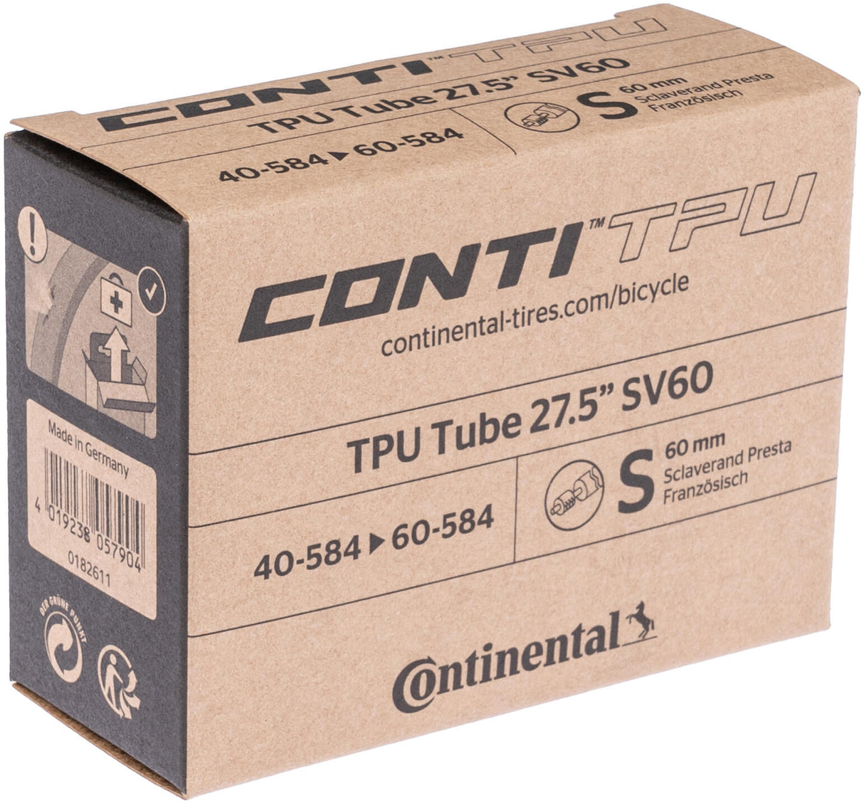 Continental binnenband tpu tube conti tpu 27,5 , 40 60-584