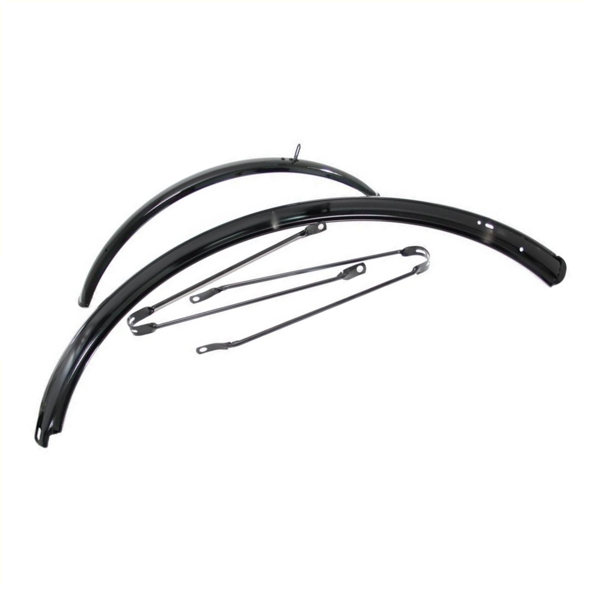 Falkx spatborden set staal 28 inch zwart