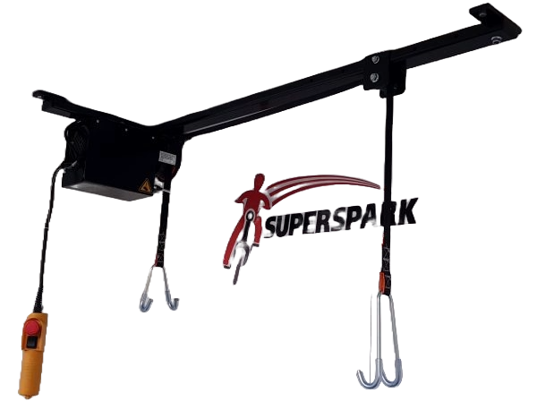 Superspark fietstakel ef tot 100kg - zwart
