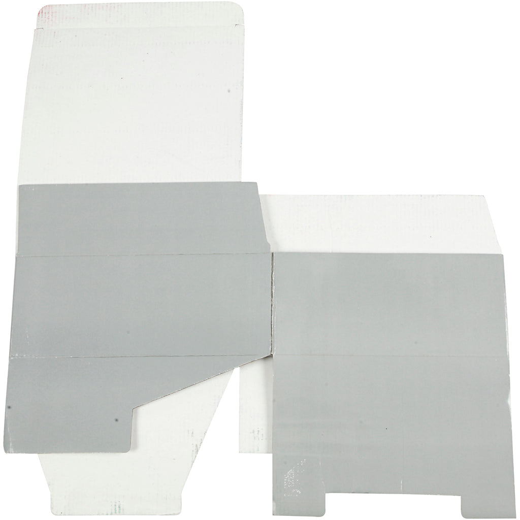 Creativ company kartonnen doos, h: 10 cm, l: 25 cm, b: 22 cm, lichtgrijs, 1 stuk