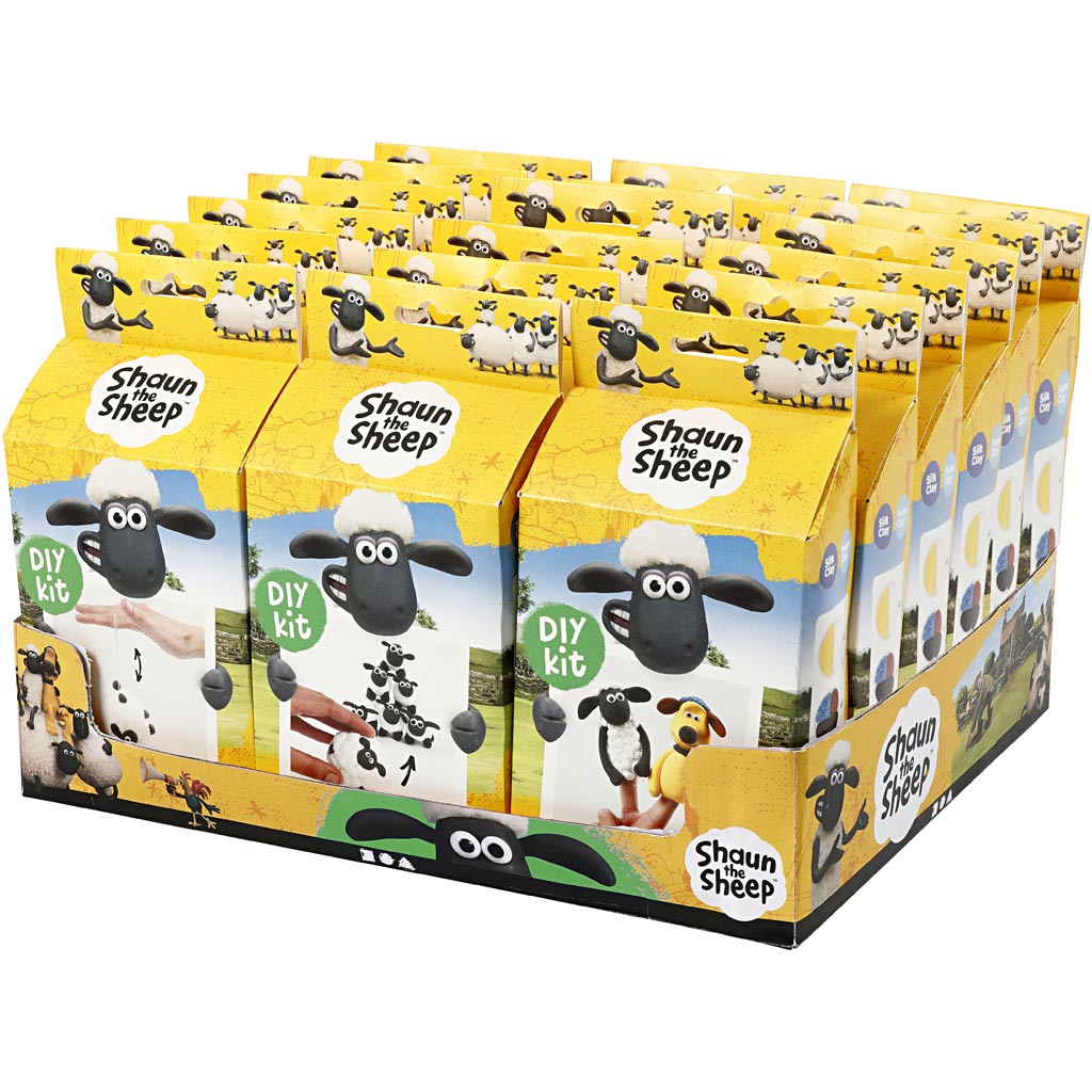 Shaun het schaap baliedisplay met materialenset, 18 set 1 doos