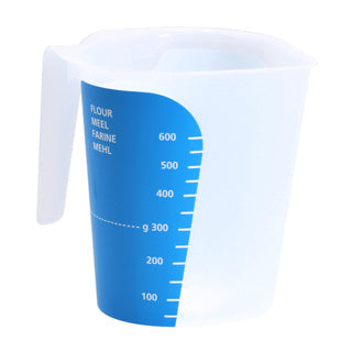 Maatbeker 1000 ml blauw dbp