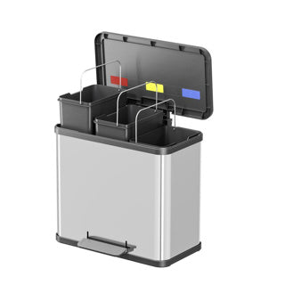 Hailo öko trio plus pedaalemmer 3x9l rvs