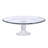 Royal leerdam taart plateau glas op voet 33 cm x 12.2 cm