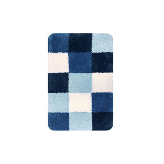 Dutch house brest badmat 60 x 90 cm blauw