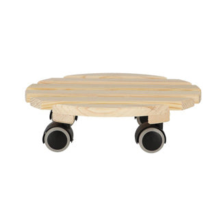 Esschert design plantentrolley rond indoor naturel