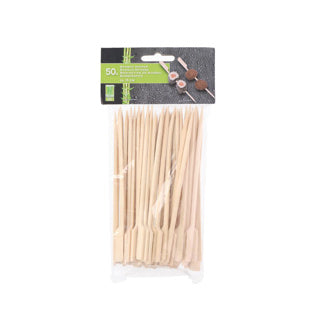 Eco-import bamboo cocktailprikkers 15 cm 50 stuks
