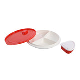 Rotho magnetronbord diep 1 l micro papaya rood met vak