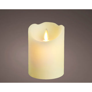Lumineo led kaars dans vlam 10 cm creme