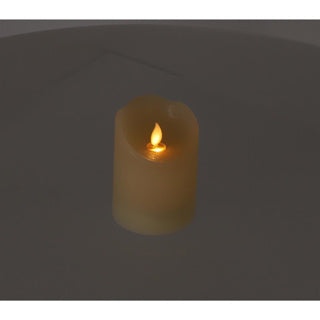 Lumineo led kaars dans vlam 10 cm creme