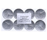 Kerst theelicht 8 stuks zilver