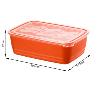 Rotho magnetrondoos 3,7 l eco papaya rood