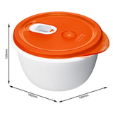Rotho magnetronschaal 1,5 l micro papaya rood