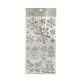 Kaemingk stencils plastic snowman santa 2 assorti