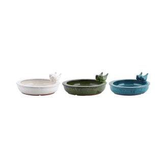 Esschert design vogelbad keramiek rond assorti