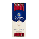 Gouda kroonkaarsen 8 stuks robijnrood