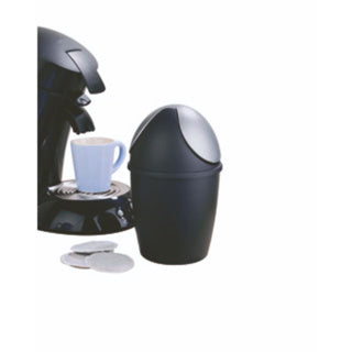 Sunware tafelafvalemmer met swingdeksel 1.5l zwartzilver
