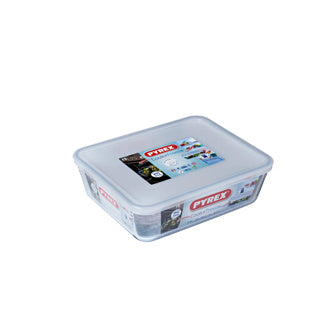 Pyrex cook and freeze glazen vershoudschaal met deksel 1.5l