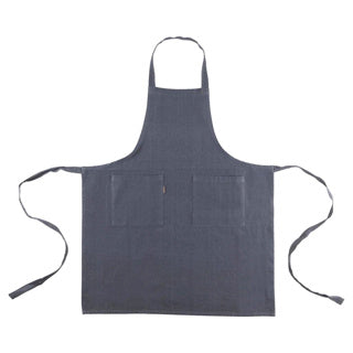 Linen more schort indi grey 75 x 90 cm
