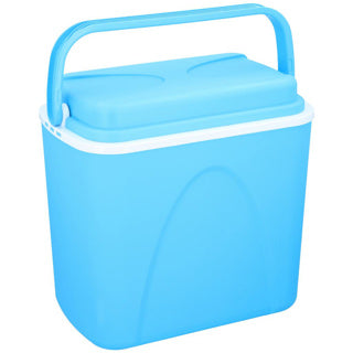 Koelbox 24l blauw wit