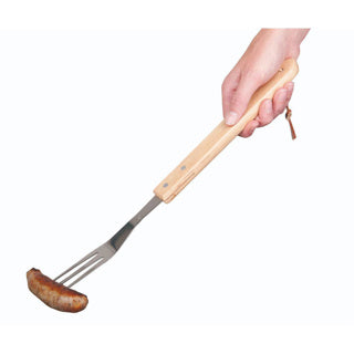 Bbq collection vleesvork luxe 41 cm eiken rvs