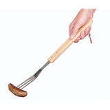 Bbq collection vleesvork luxe 41 cm eiken rvs