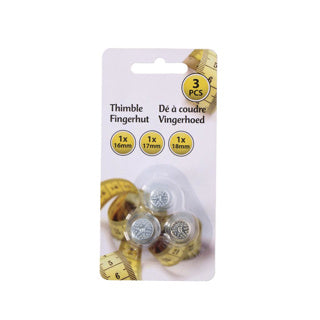 Vingerhoedjes set 3 zilver