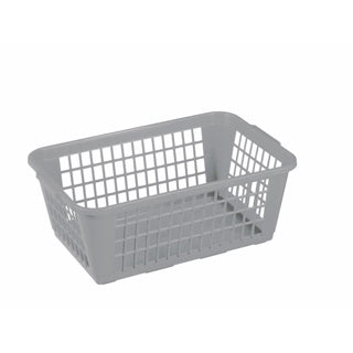 Sunware basic opbergmandje 31x20x12 cm grijs