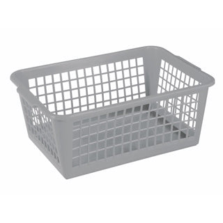 Sunware basic opbergmandje 37x26x15 cm grijs
