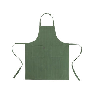 No brand linen more keukenschort indi army green 75 x 90 cm