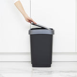 Rotho twist afvalbak 25l zwart