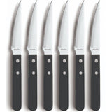 Amefa pizza steakmessen 6 stuks zwart