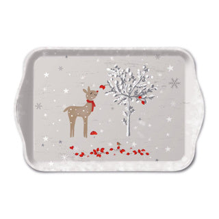 Ambiente dienblad melamine 13x21 cm ruikend hert