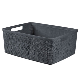 Curver jute mand 12 l antraciet