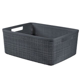 Curver jute mand 12 l antraciet