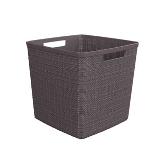 Curver jute mand vierkant 17 l antraciet