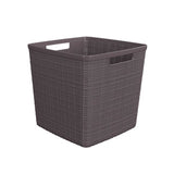 Curver jute mand vierkant 17 l antraciet