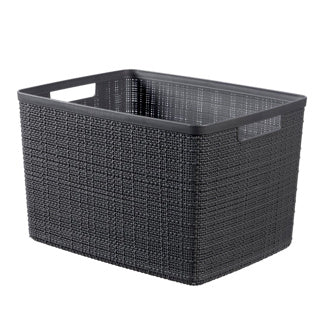 Curver jute mand 20 l antraciet