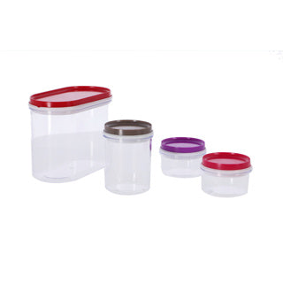 Alpina opbergdozen 4 stuks transparant