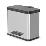 Hailo öko duo plus pedaalemmer 17x9l rvs