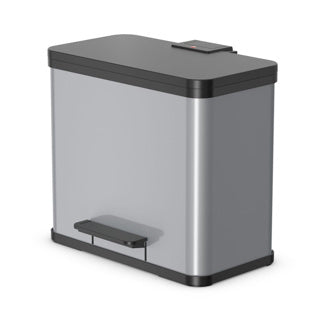 Hailo öko trioplus pedaalemmer 3x9l metallic grijs