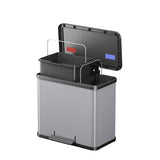 Hailo öko trioplus pedaalemmer 3x9l metallic grijs