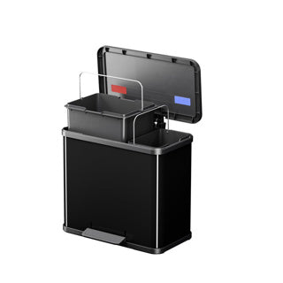 Hailo öko trio plus pedaalemmer 3x9l zwart