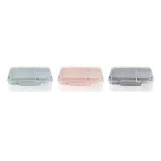 Excellent houseware lunchbox met dressingbeker 3 assorti
