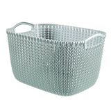 Curver opbergmand knit-look 19l lichtblauw
