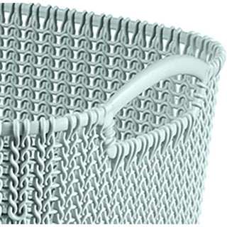Curver opbergmand knit-look 19l lichtblauw