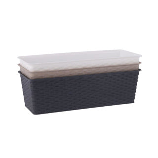 Bloembak 12 x 16 x 40 cm pp assorti kleur
