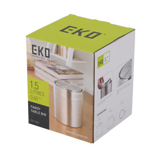 Eko tafelafvalbak fandy 1.5l - zilver