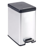Curver decobin slim pedaalemmer 25l metallic zwart