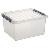 Sunware q-line opbergbox 36l transparant